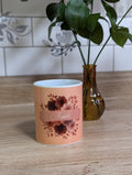 Personalized Fall Floral Mug front view
