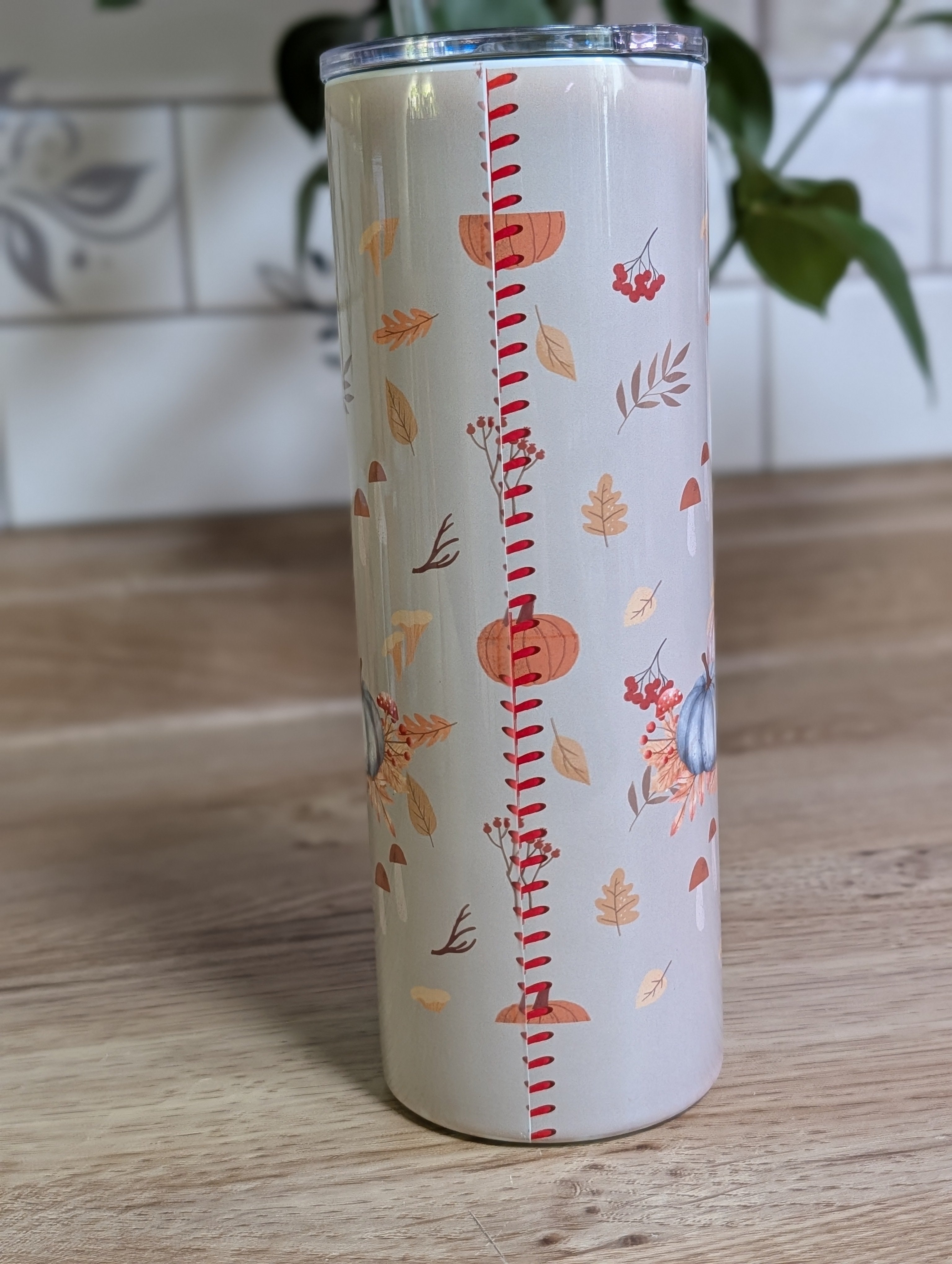 Personalized Pumpkin Patch Tumbler back view