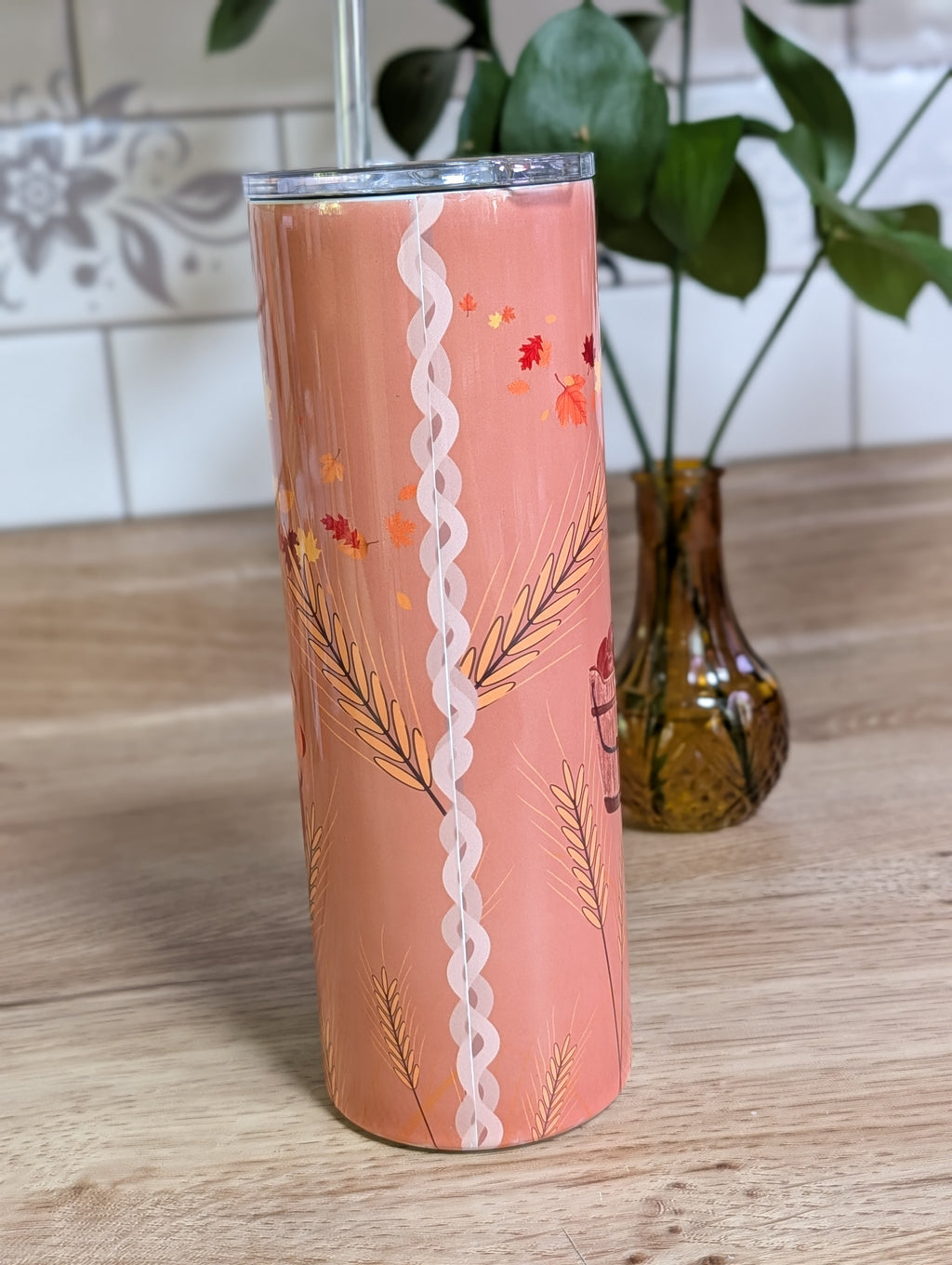 Personalized Fall Harvest Tumbler
