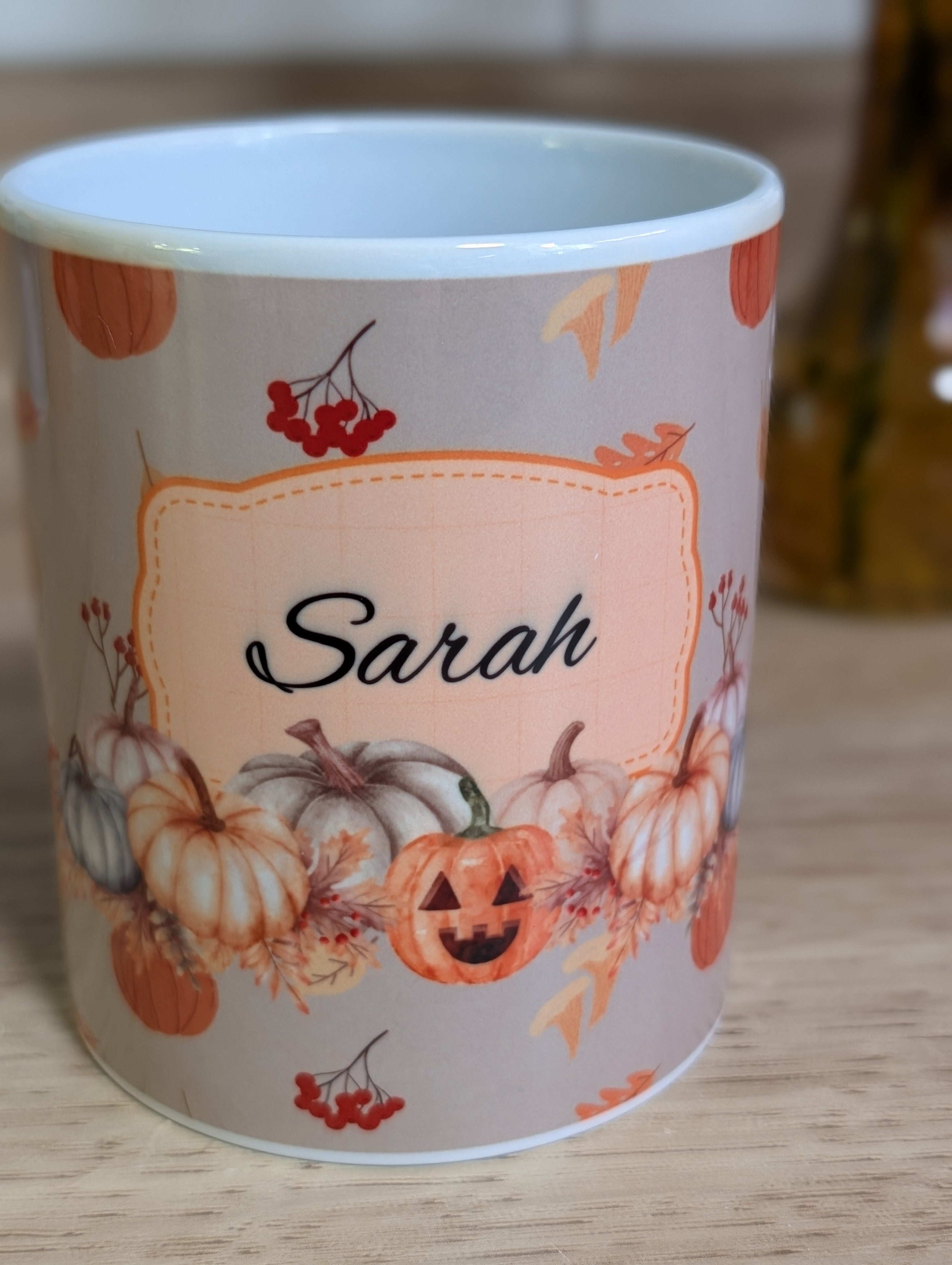 Personalized Pumpkin Patch Mug front view