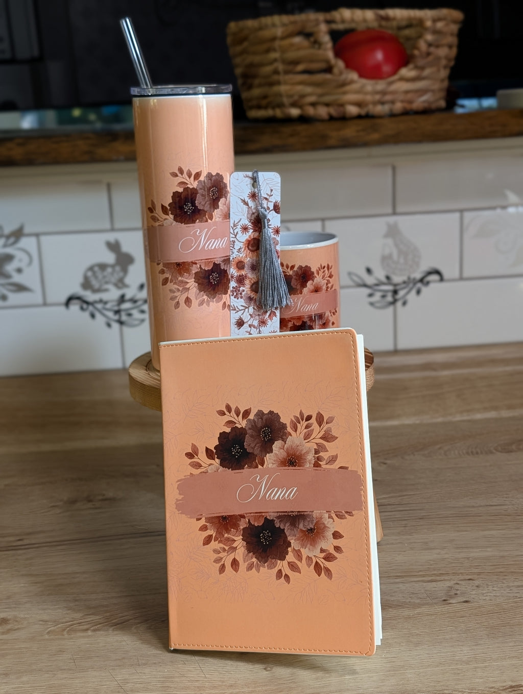 Personalized Fall Floral Journal