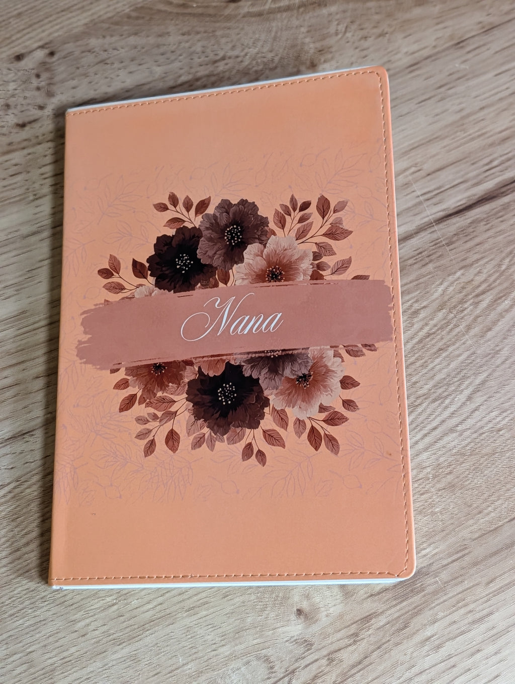 Personalized Fall Floral Journal