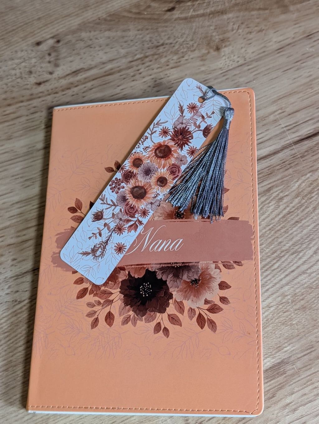 Personalized Fall Floral Journal