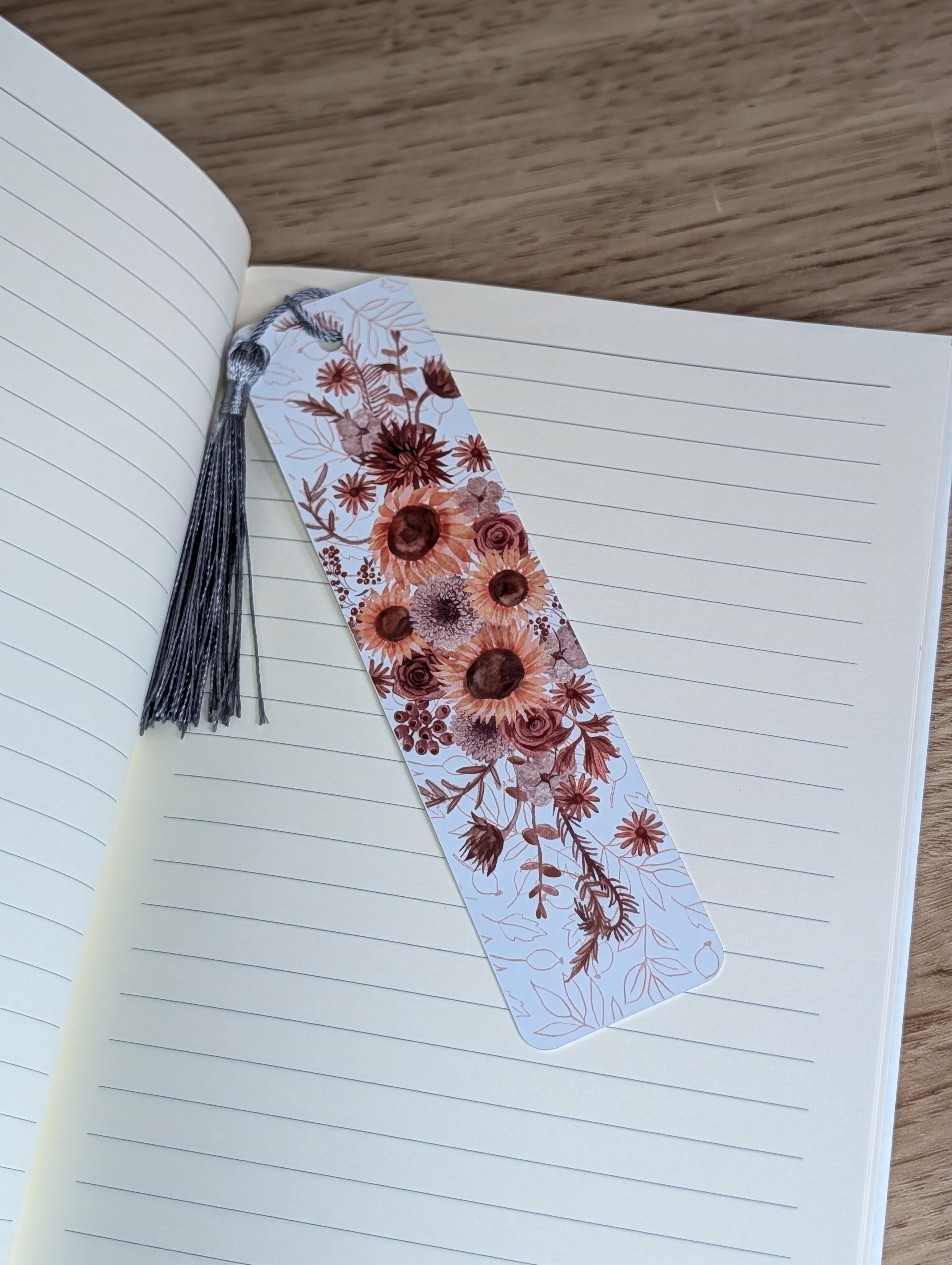 Personalized Fall Floral Journal
