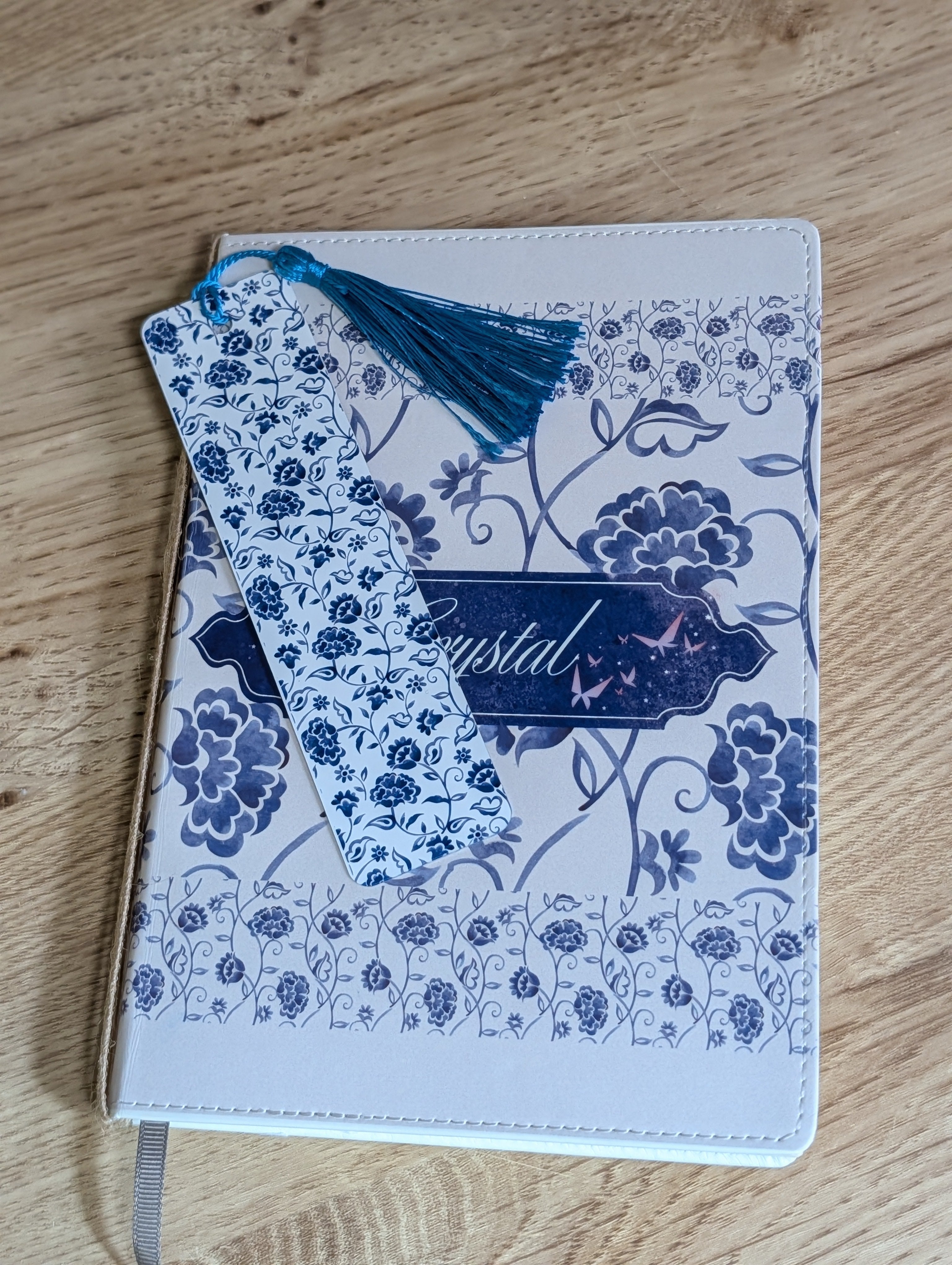 Personalized Autumn Harvest Journal - flat lay view