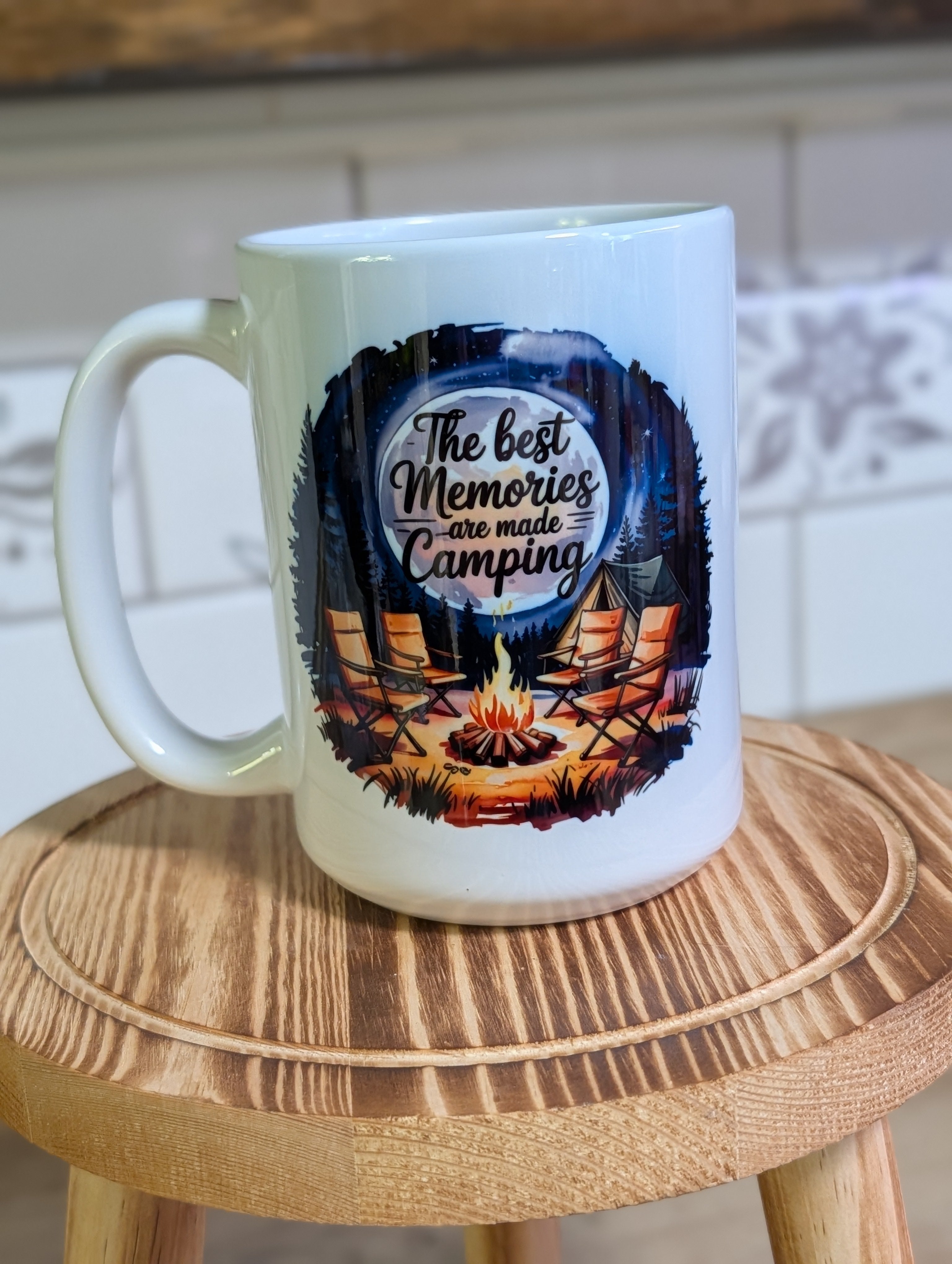 The Best Memories Are Made Camping 15oz Ceramic Mug