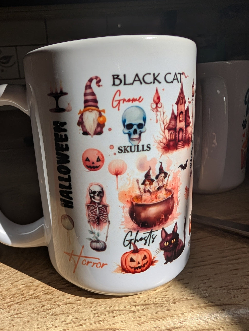 Spooky Season Halloween Mug 15oz - witch design side