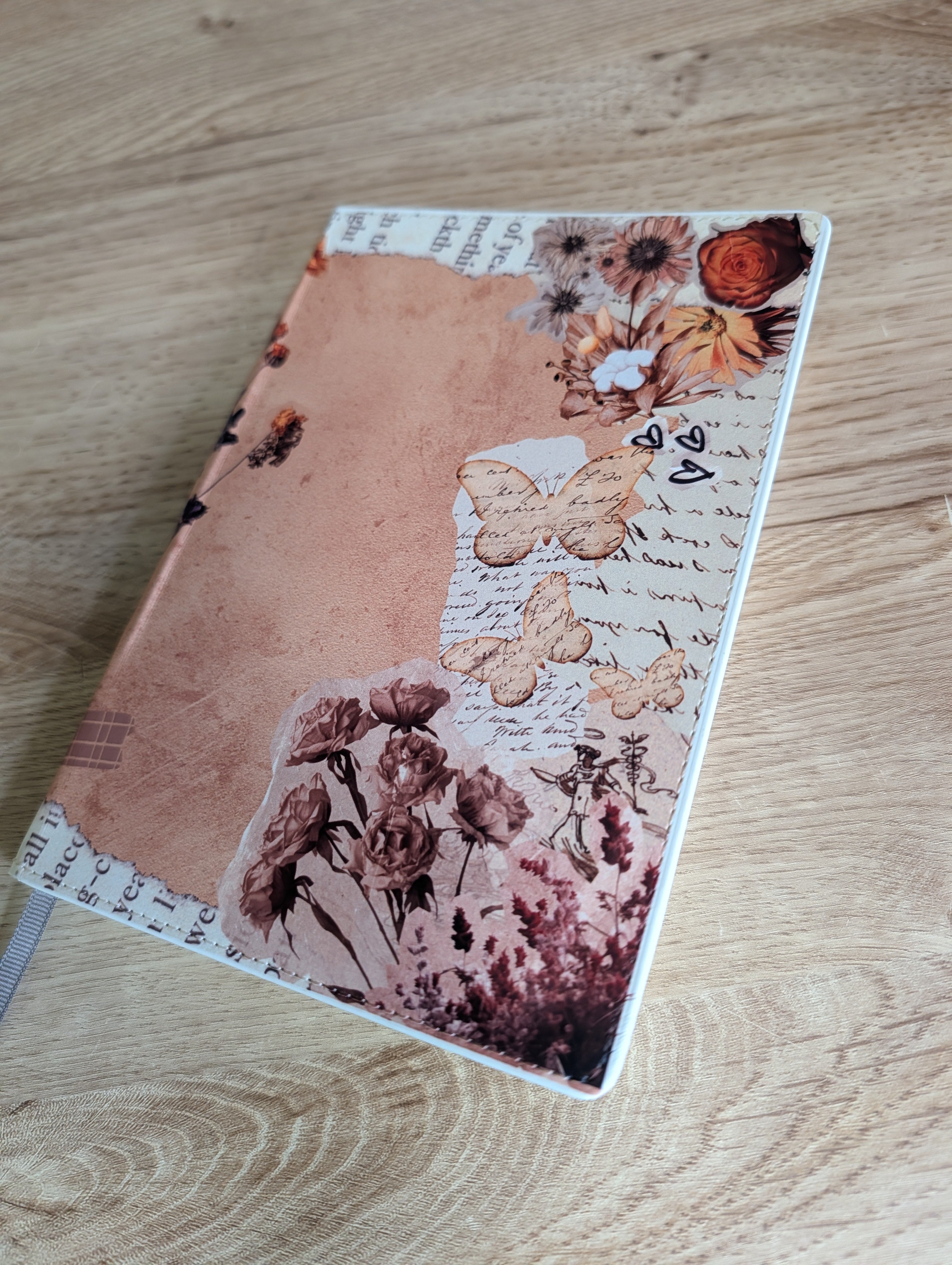 Scrapbook botanical journal front cover