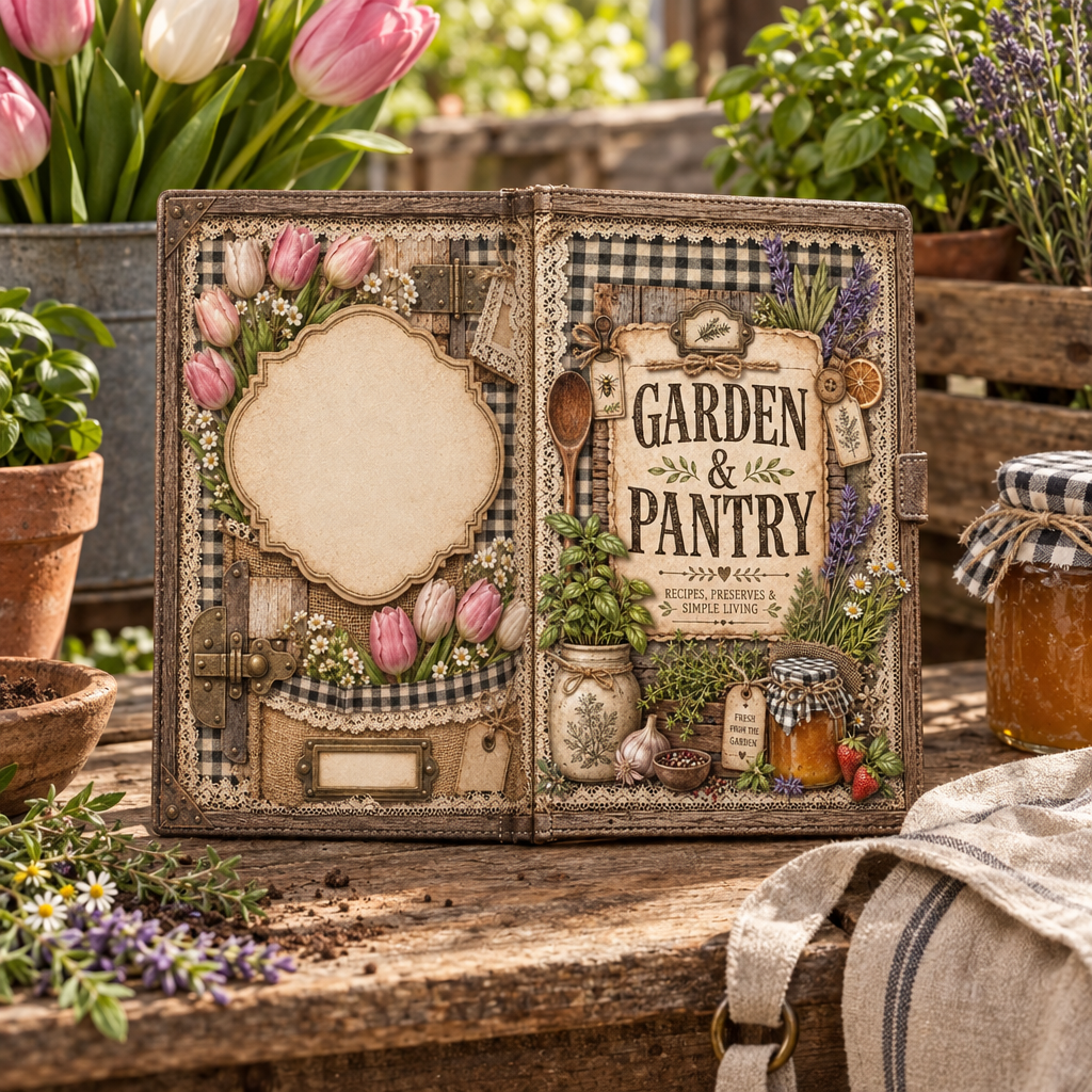 Garden and Pantry notebook lifestyle