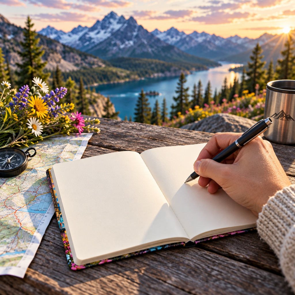 Go Left notebook being written in