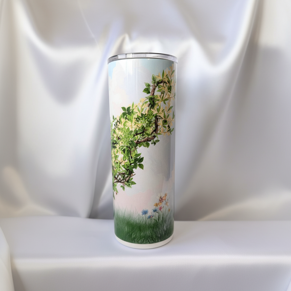 Mountain Serenity Tumbler hero mockup