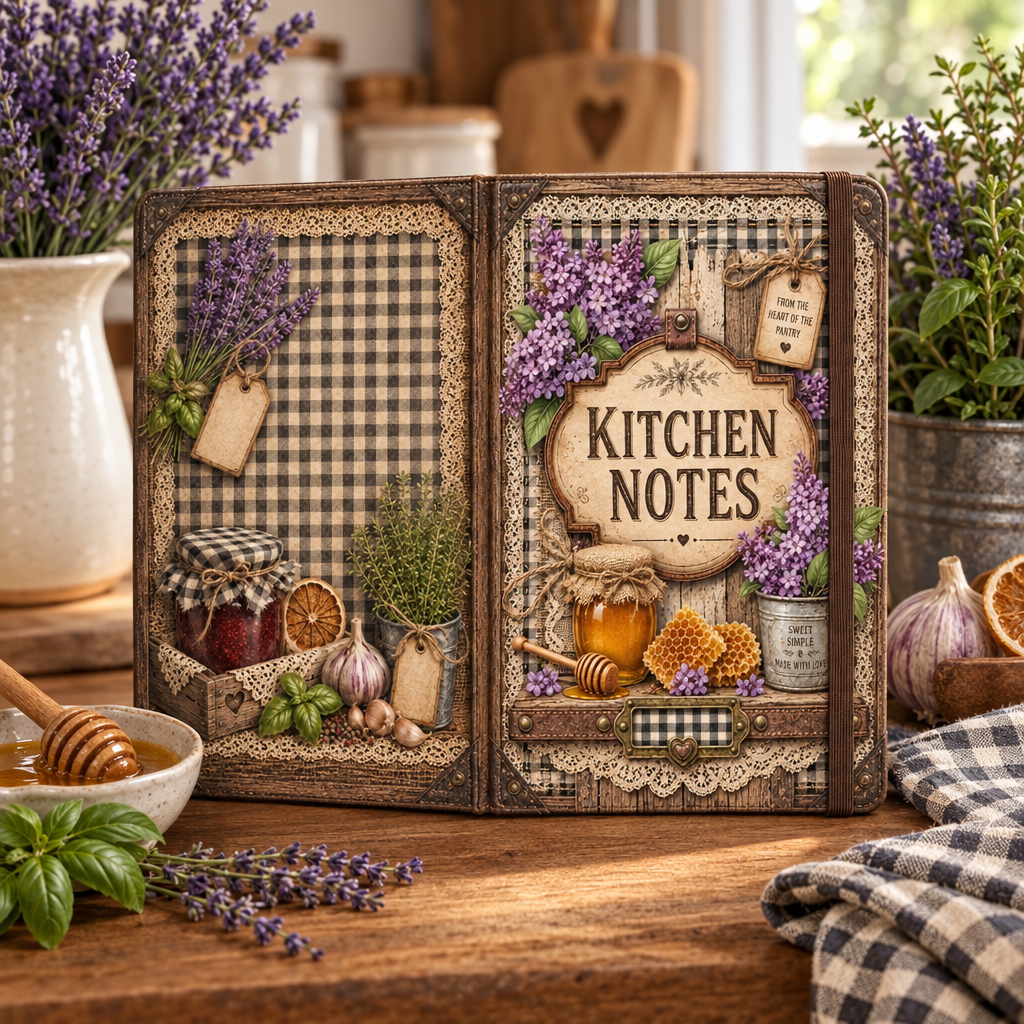 Kitchen Notes notebook lifestyle