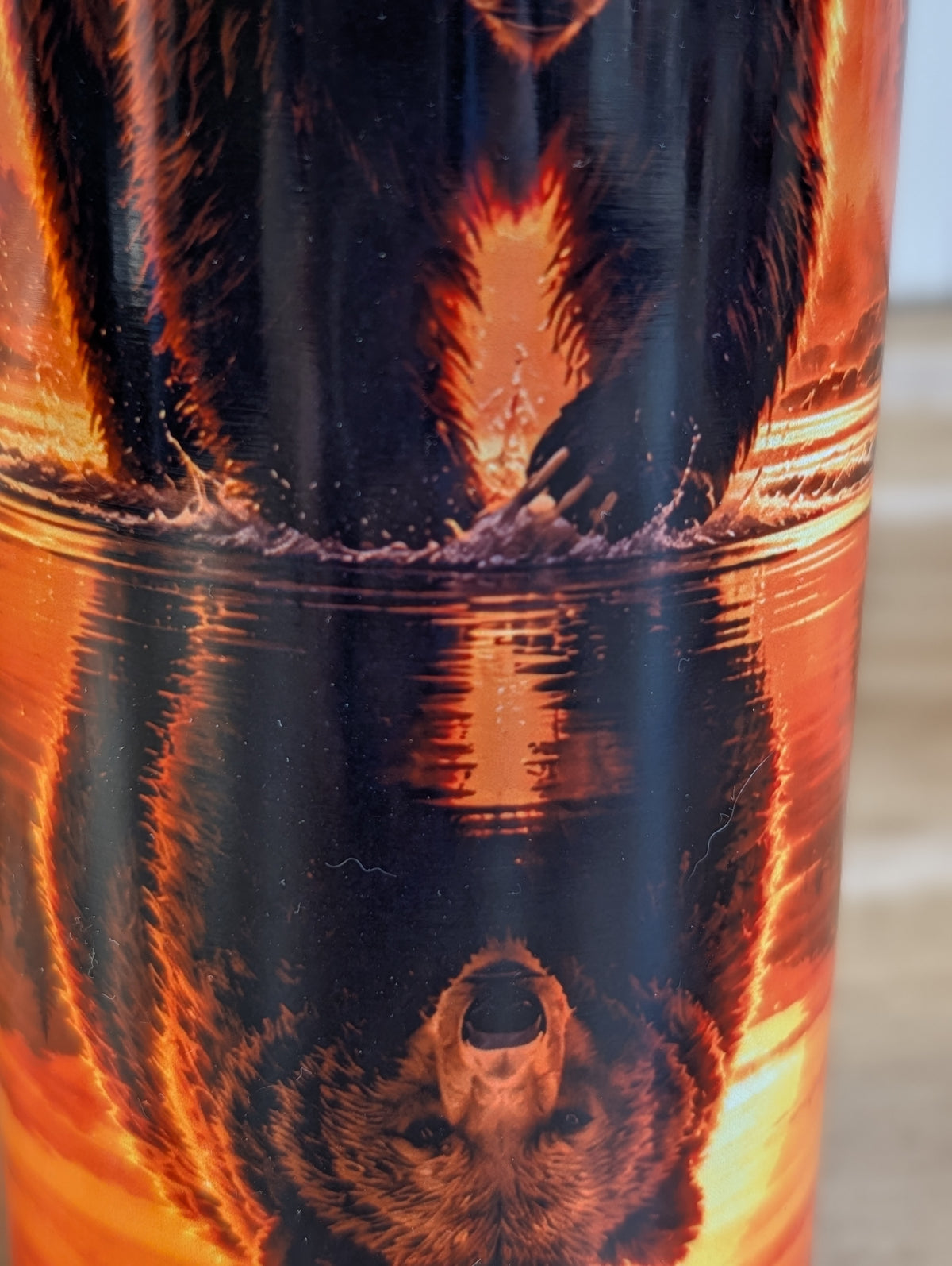 Sunset Bear Lake Reflection 20oz Skinny Tumbler