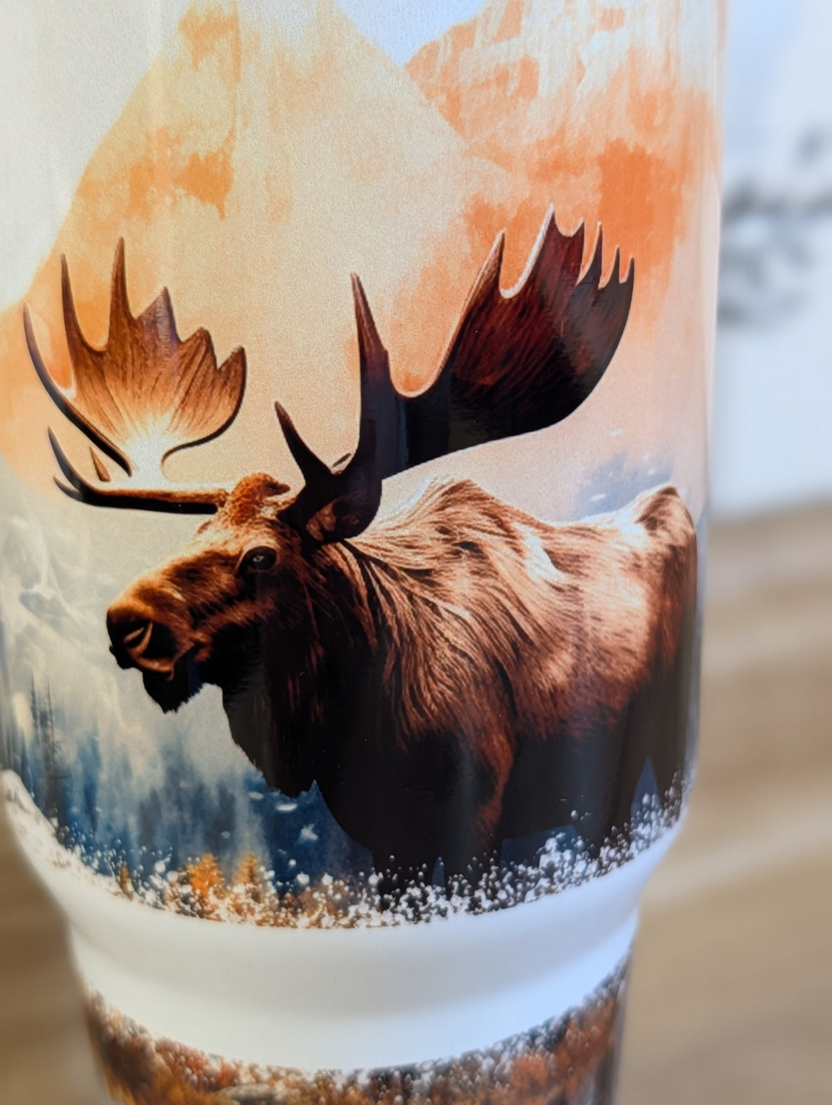 Golden Mountain Moose 40oz Tumbler