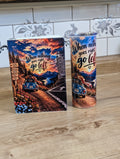 Go Left Scenic Route A5 Faux Leather Notebook