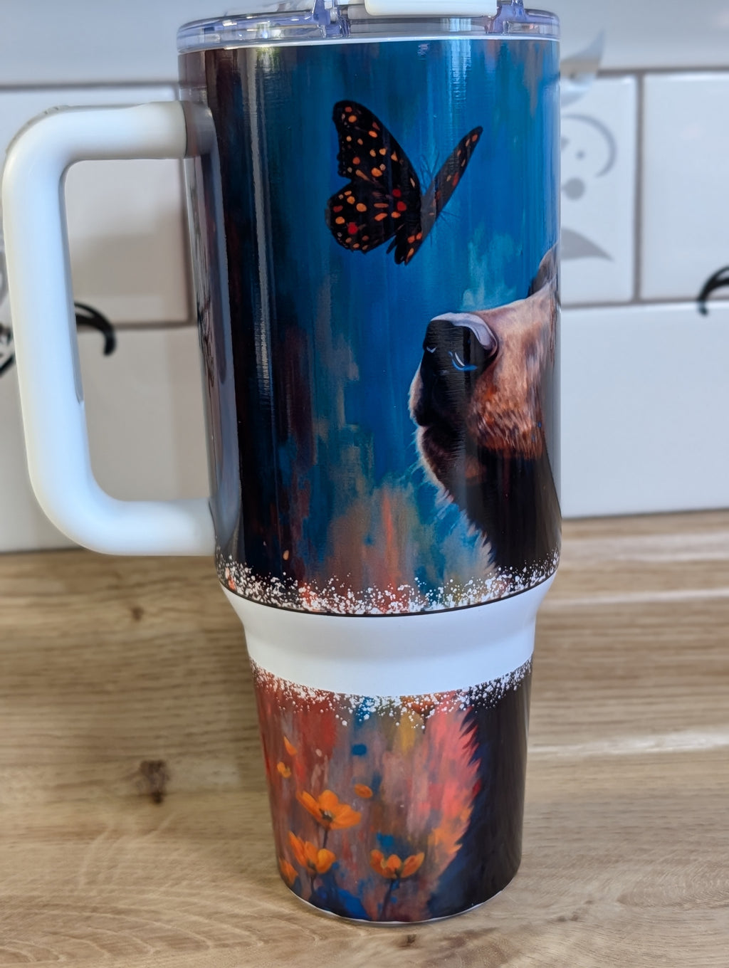 Butterfly Bear 40oz Tumbler
