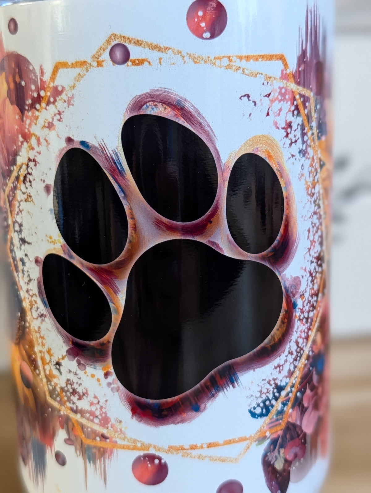 Sunflower Paw Print 40oz Tumbler