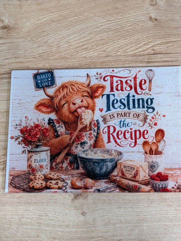 Taste Testing 11 × 8 Glass Cutting Board