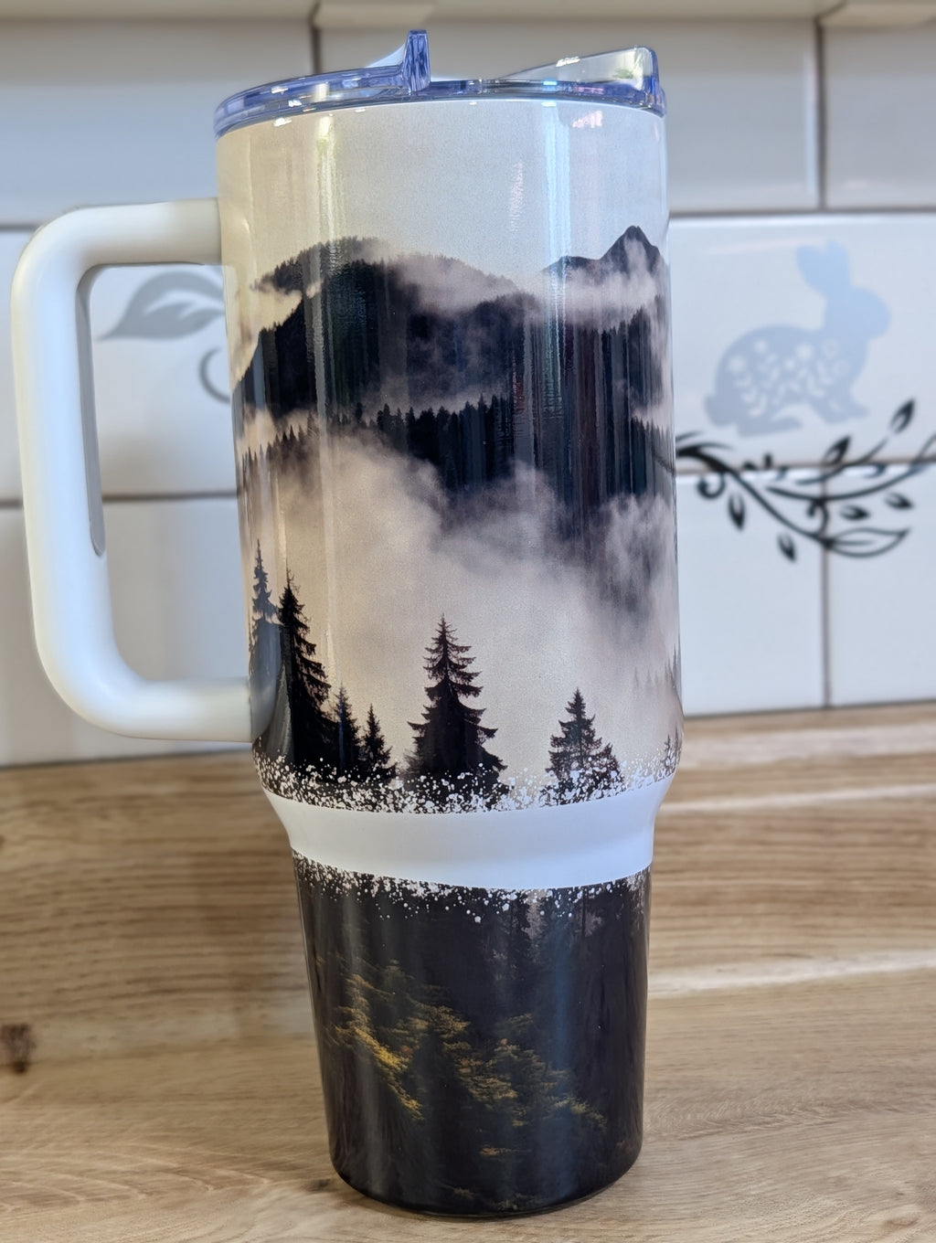 Misty Mountains & Pines 40oz Tumbler