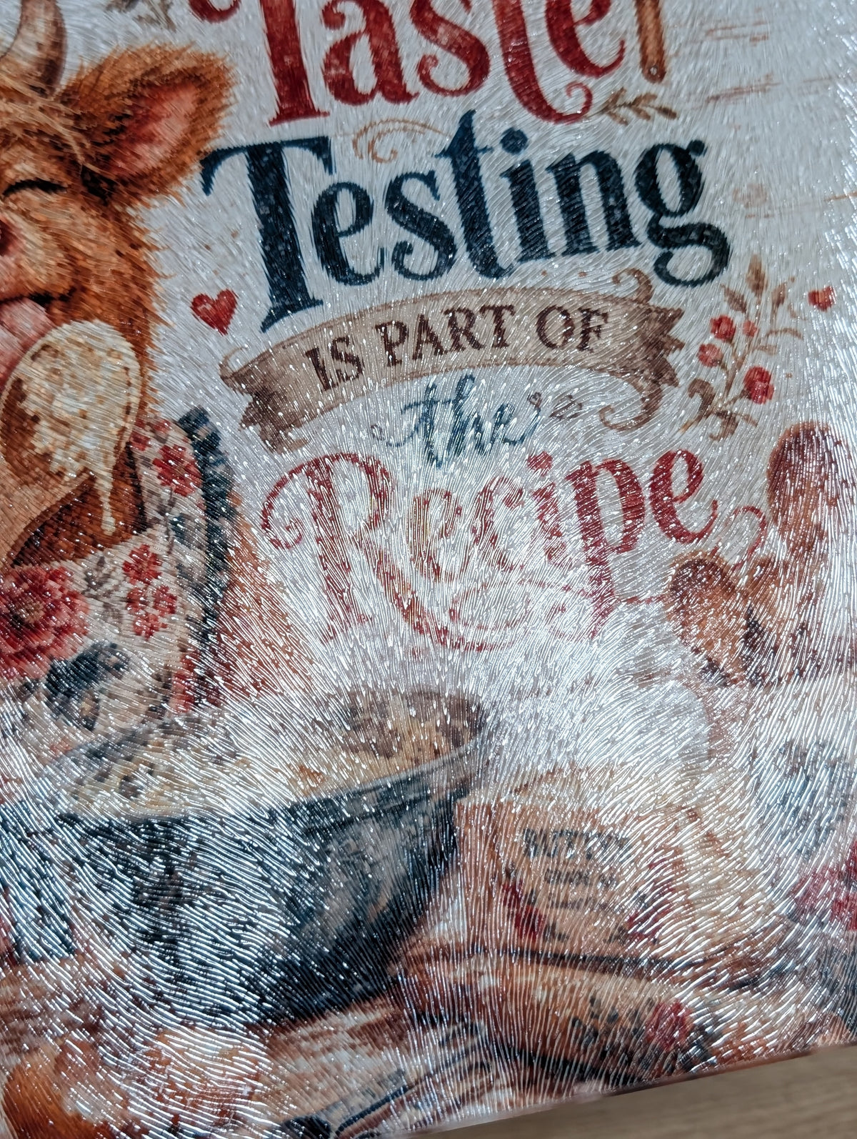 Taste Testing 11 × 8 Glass Cutting Board
