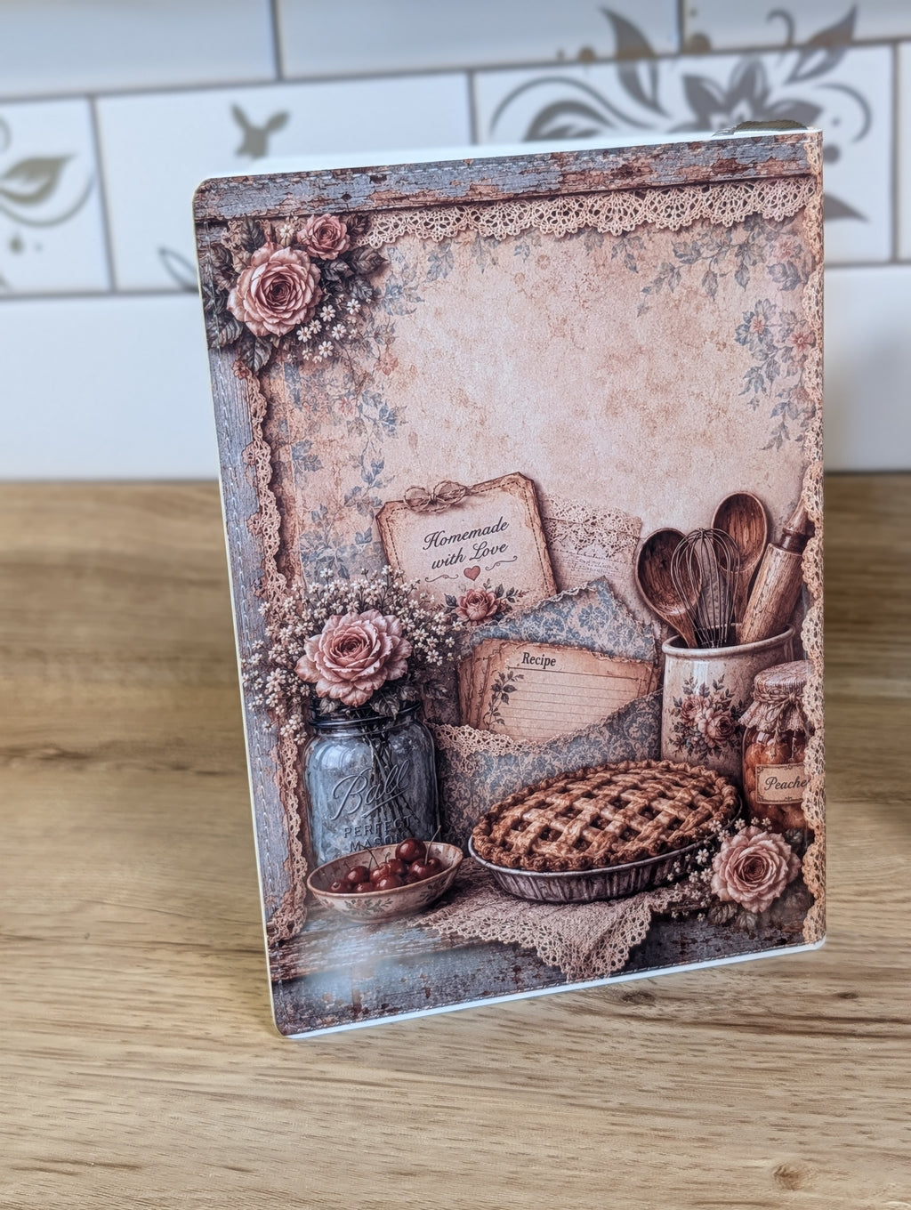 Baking Memories & Kitchen Notes A5 Faux Leather Notebook