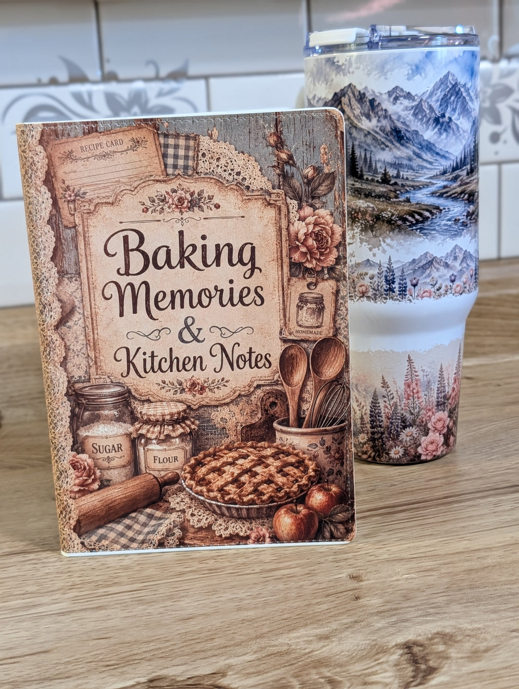 Baking Memories & Kitchen Notes A5 Faux Leather Notebook