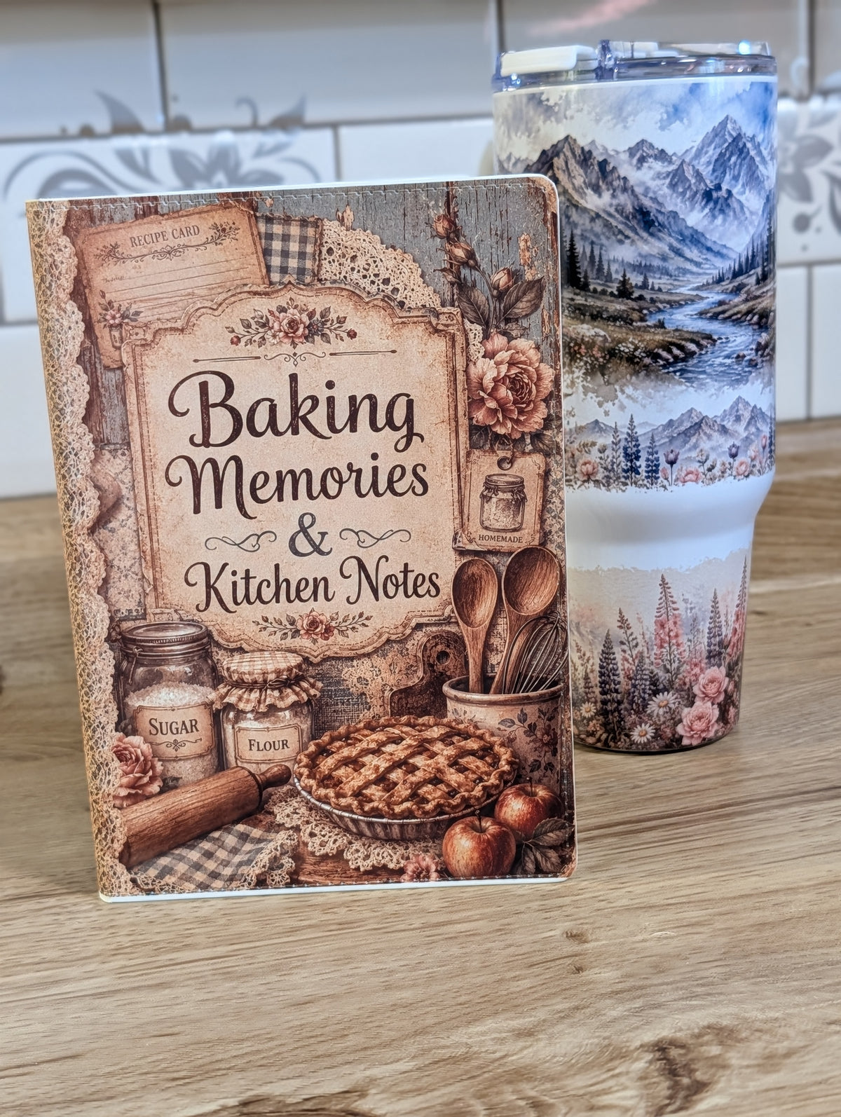 Baking Memories & Kitchen Notes A5 Faux Leather Notebook
