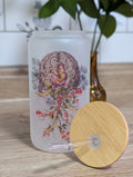 Blooming Brain 16oz Frosted Glass Can