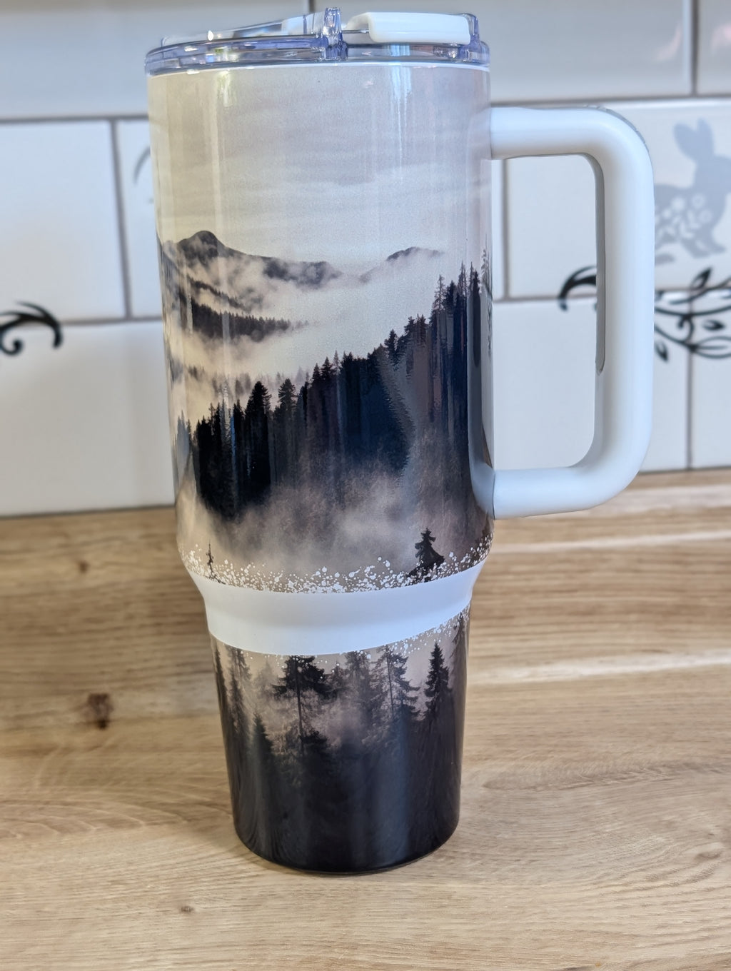 Misty Mountains & Pines 40oz Tumbler