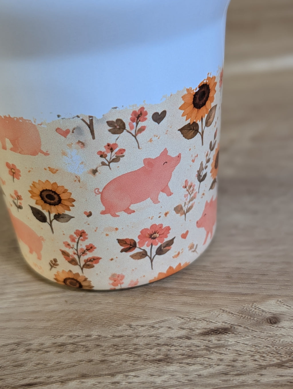 Piggy & Sunflowers 40oz Tumbler