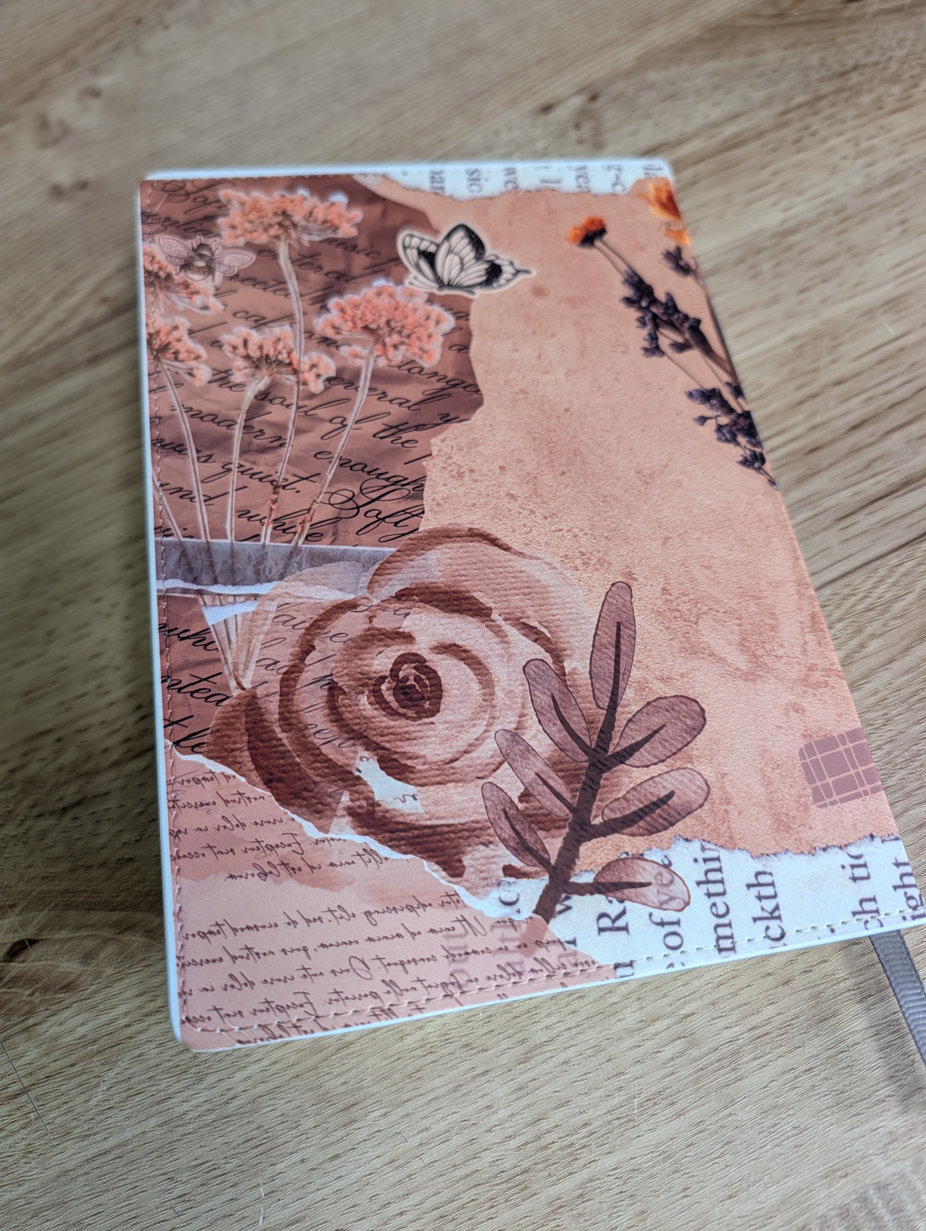 Scrapbook botanical journal back cover