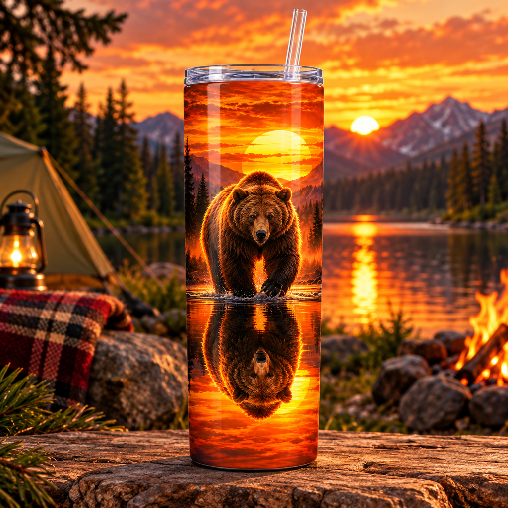 Sunset Bear mockup