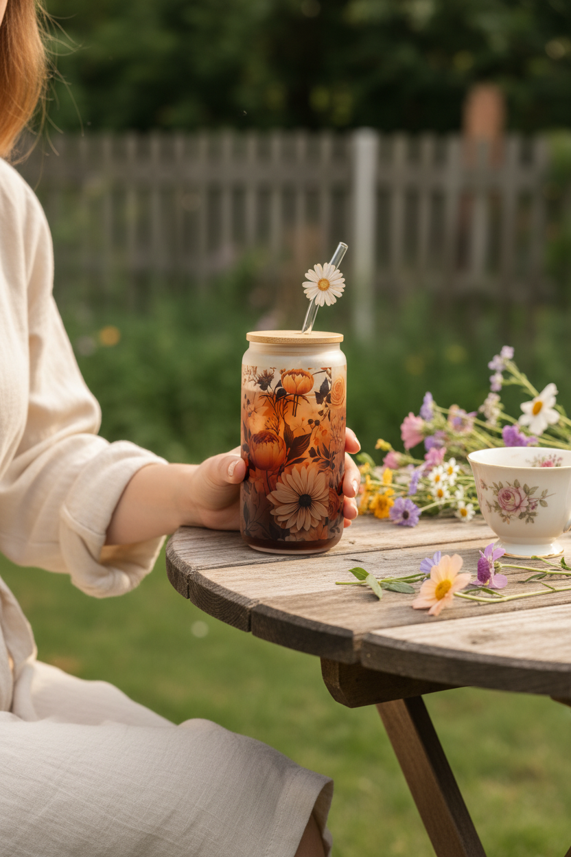 Vintage Botanical - Iced Coffee In Hand