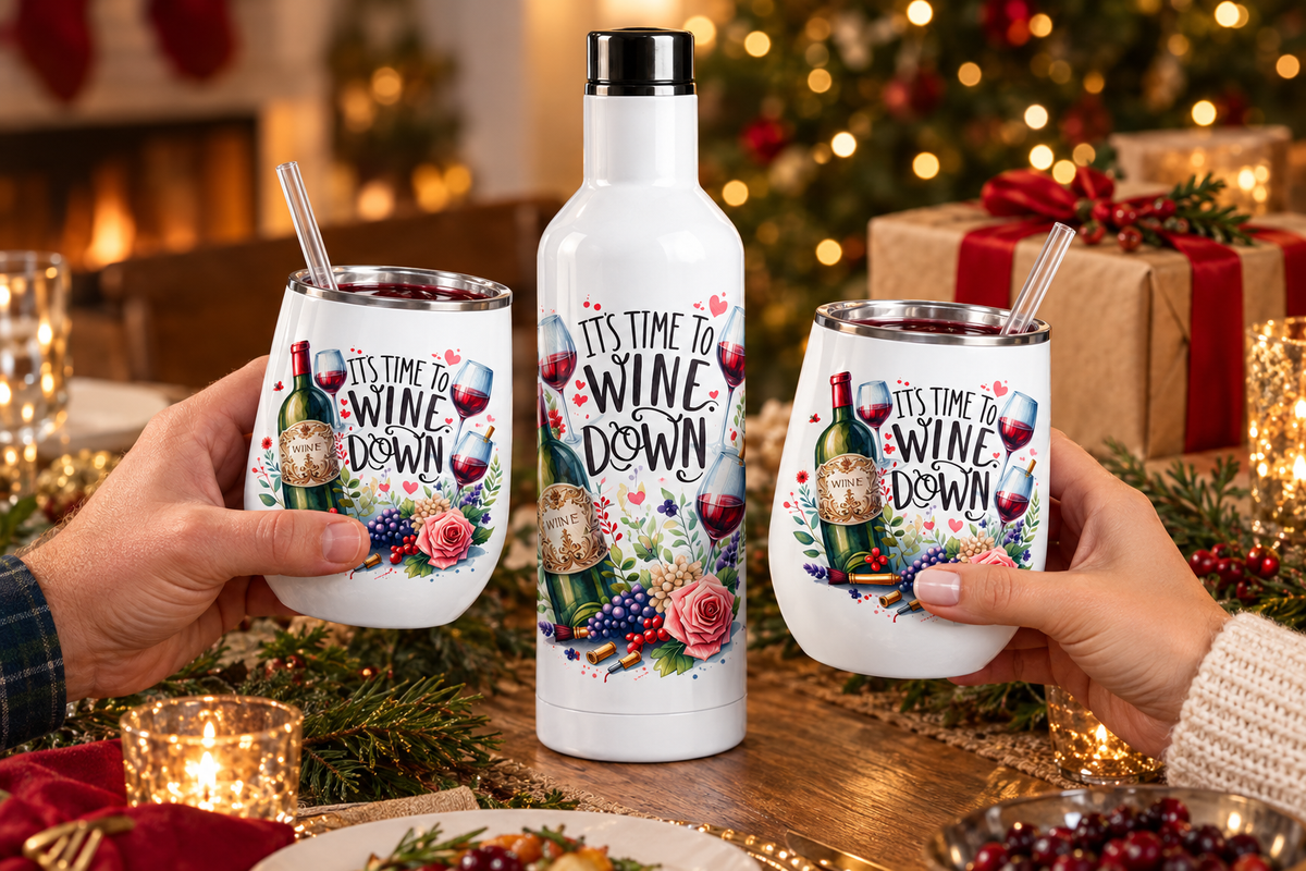 Wine Down set in-use scene in progress